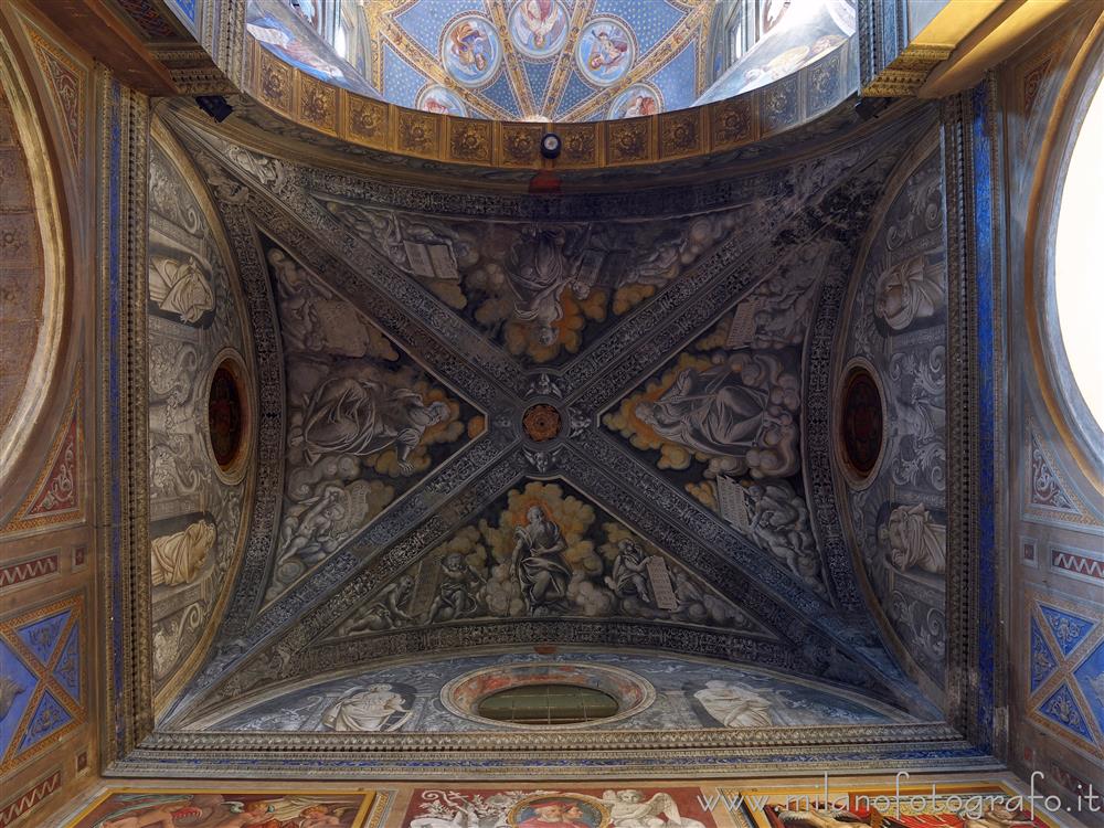 Biella (Italy) - Ceiling of the left transept arm of the Basilica of San Sebastiano